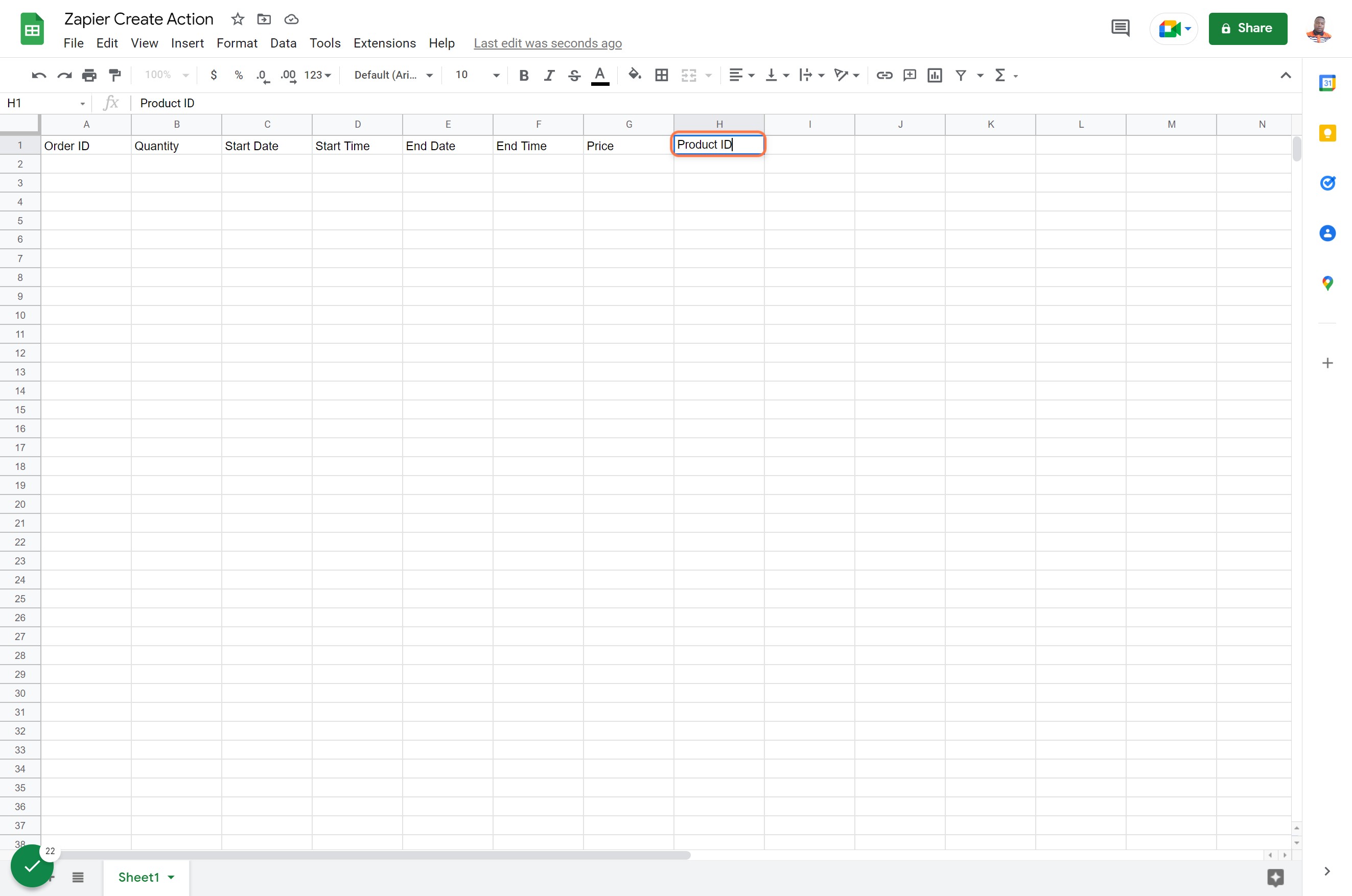 Create Product ID column