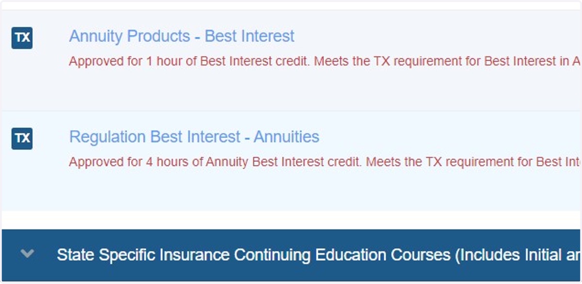 Click on Add to Cart Regulation Best Interest - Annuities 4 Credit hours