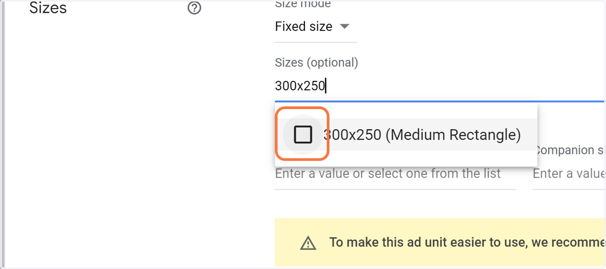 Example we are using here is a 300x250