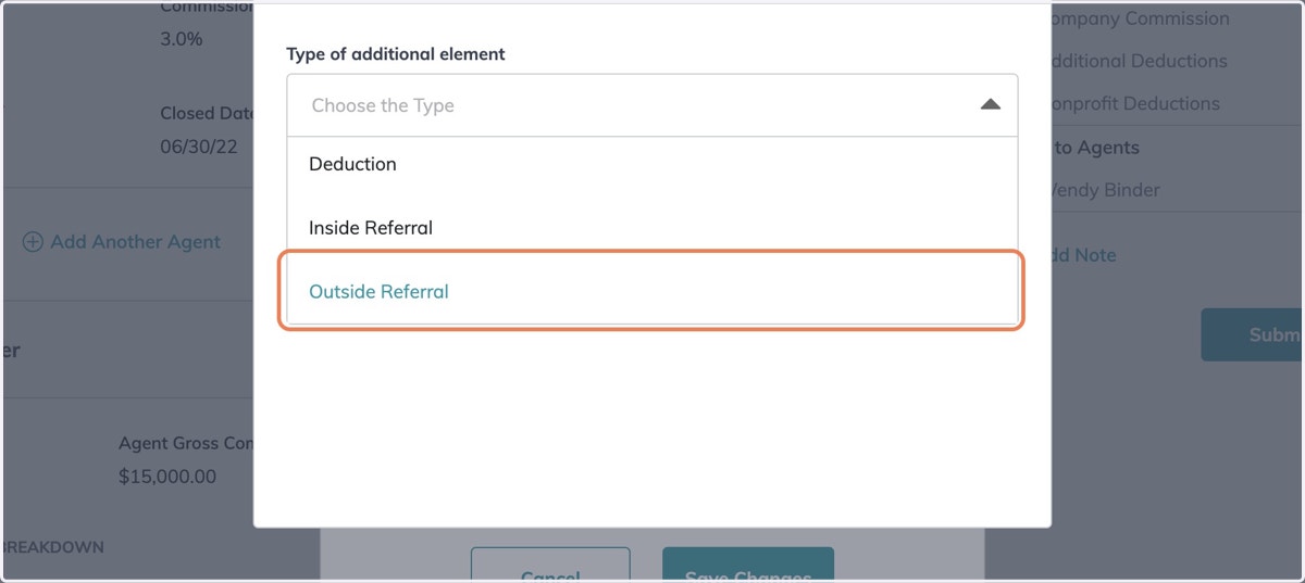 Scroll Down to Outside Referral
