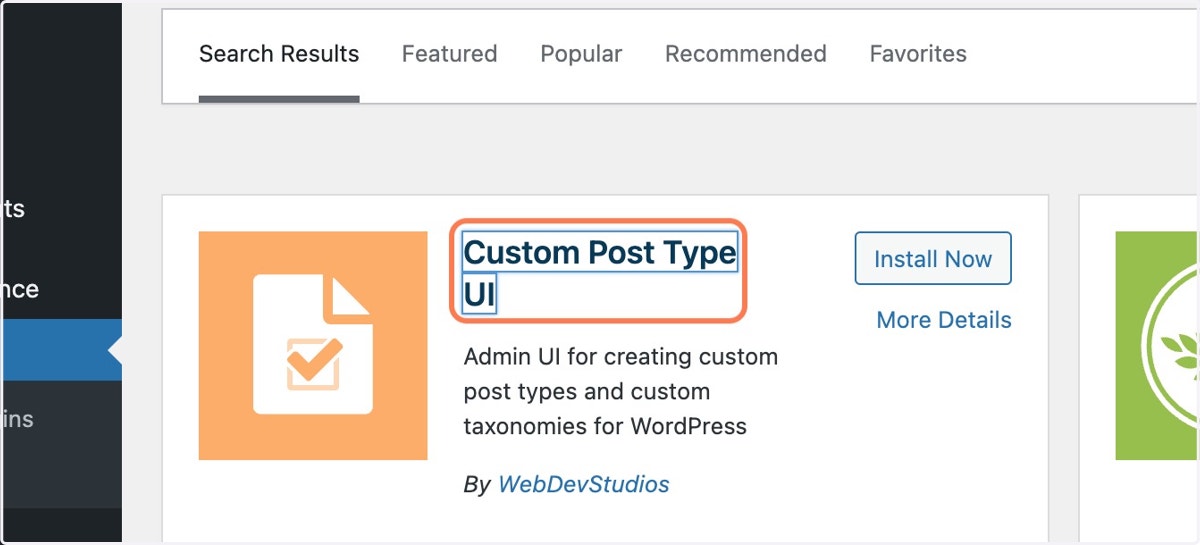 Click on Custom Post Type UI