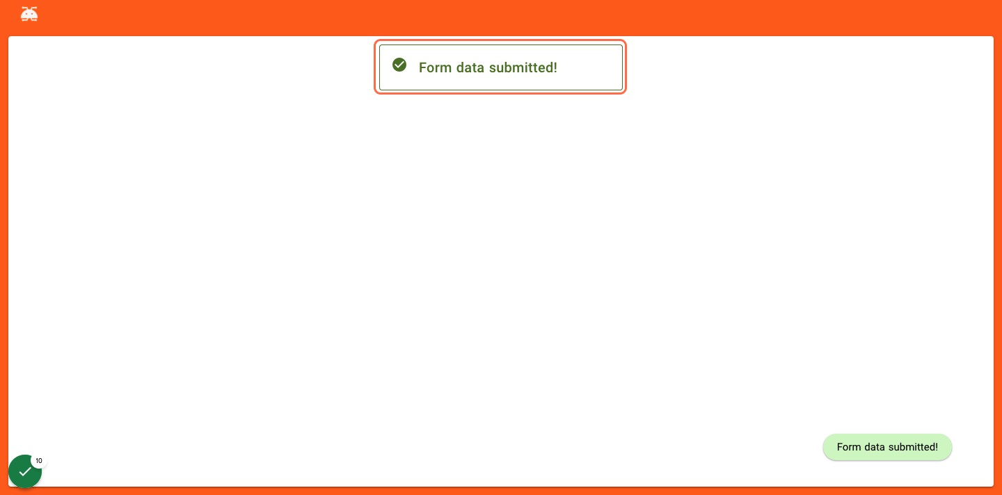Click on alert