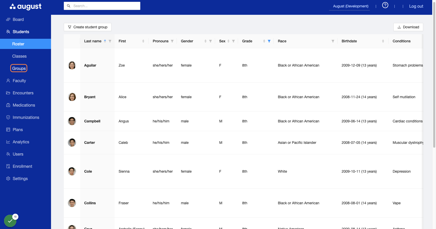 Click on Groups