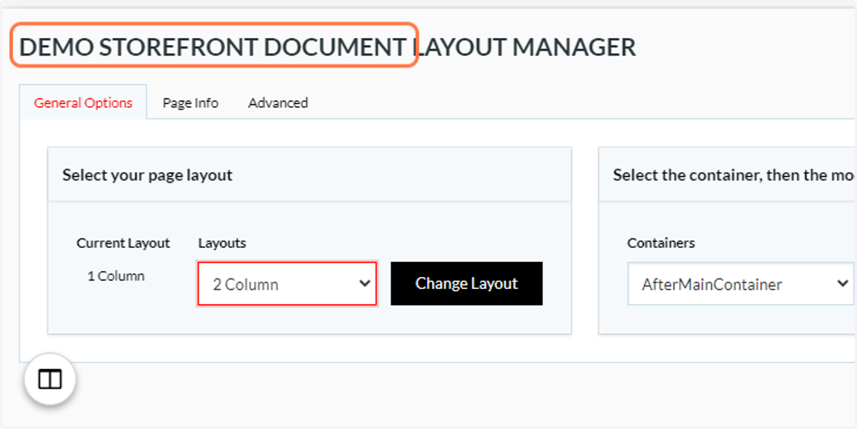 Click on 2 Column