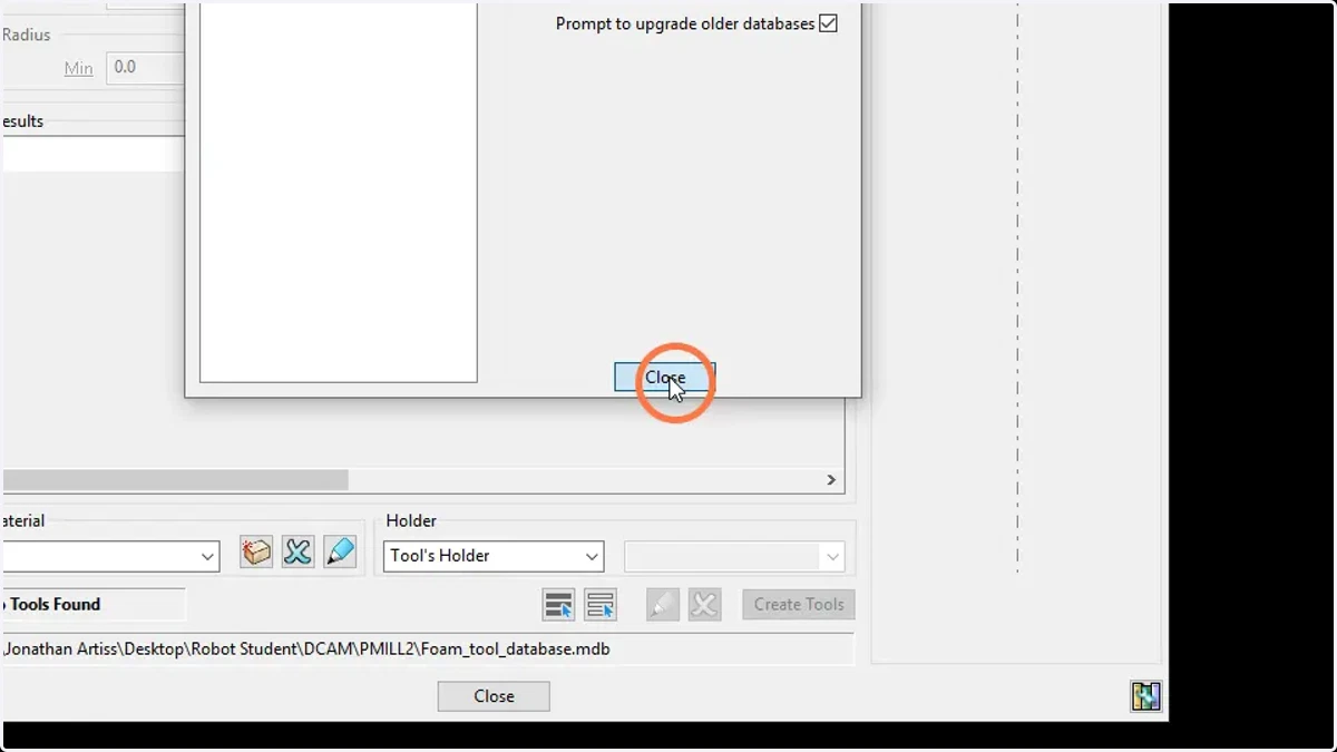 Close the database manager