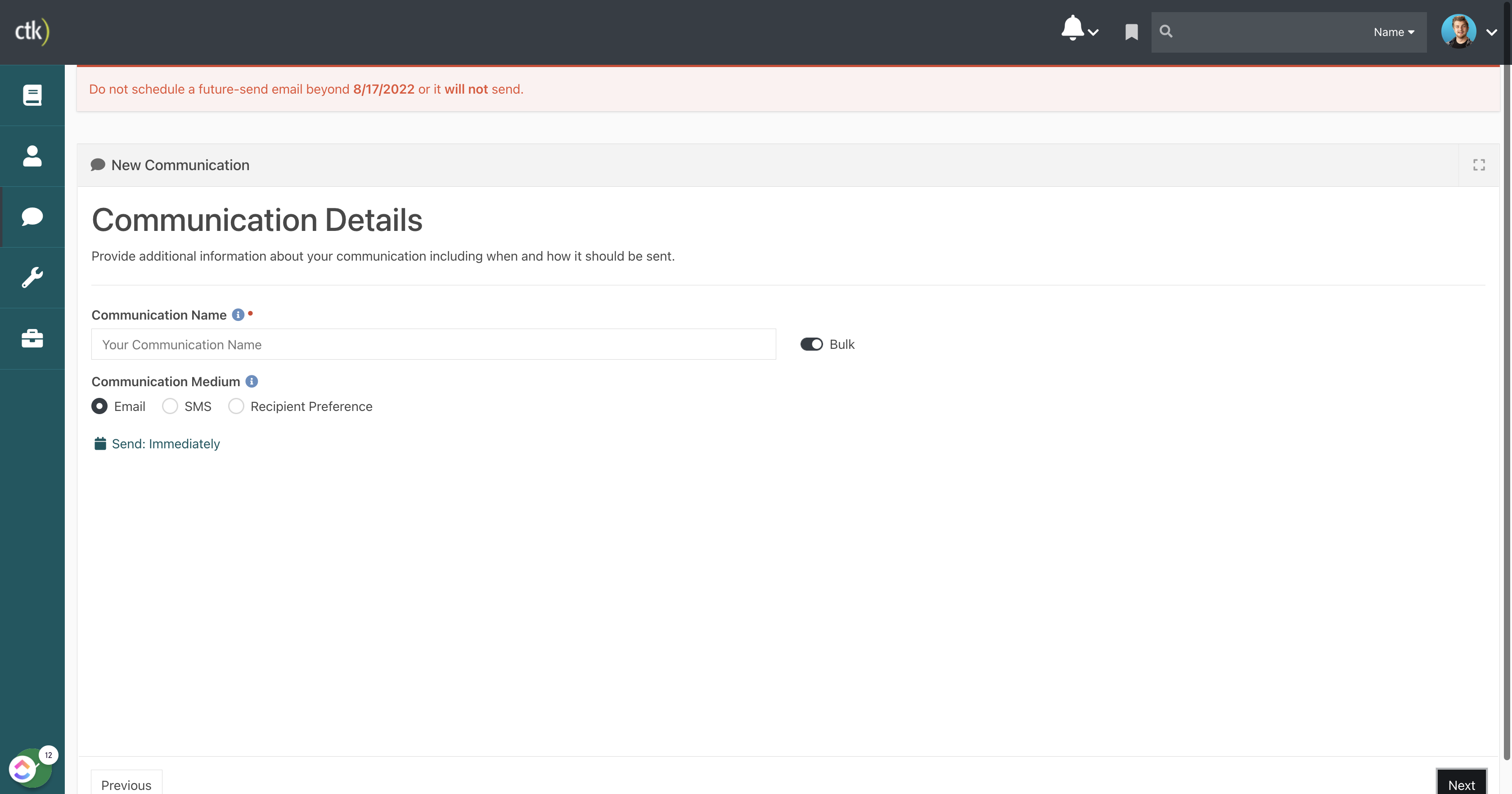 Confirm these details are correct and click "Next".