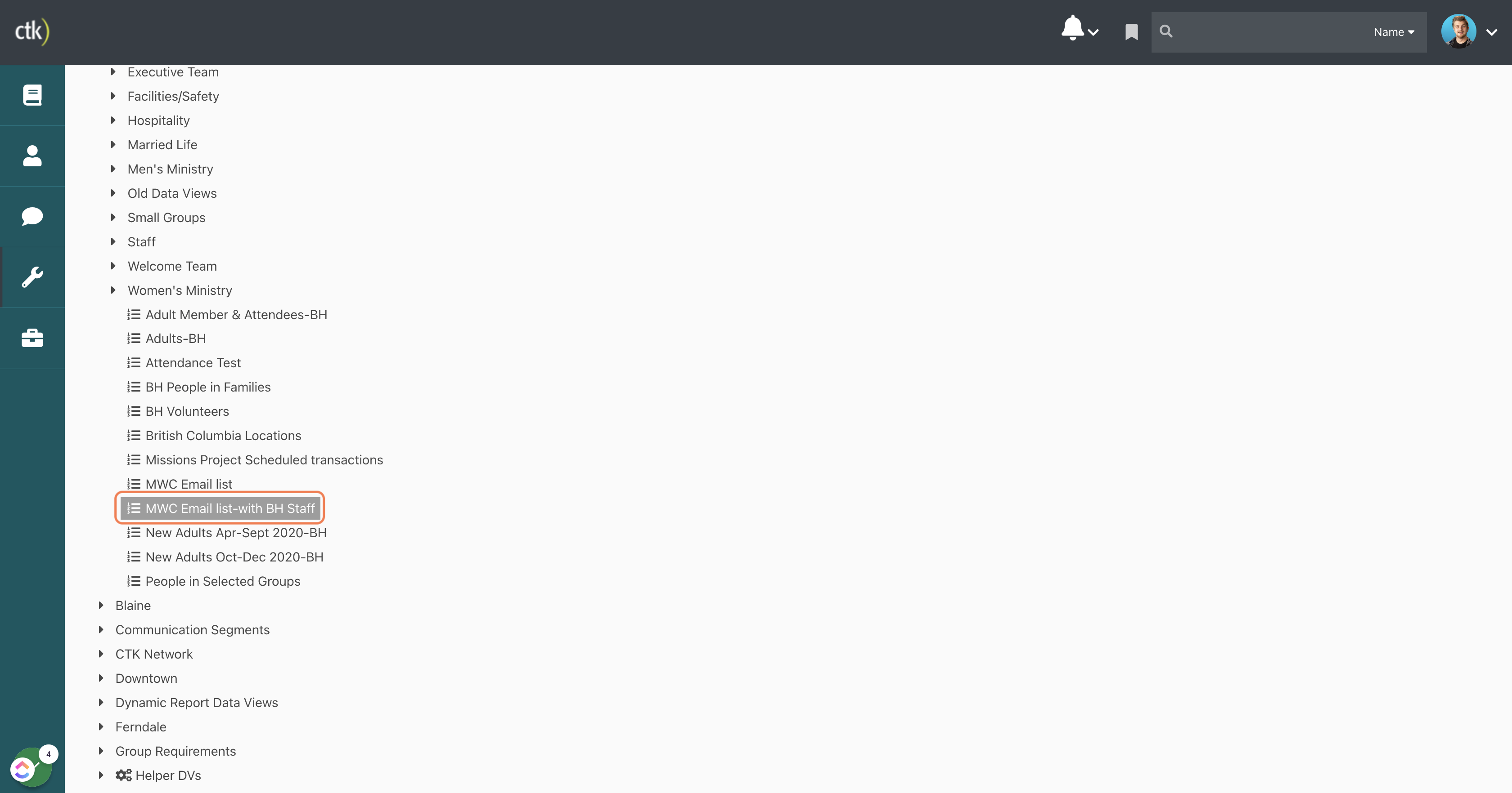Select Your Desired Data View