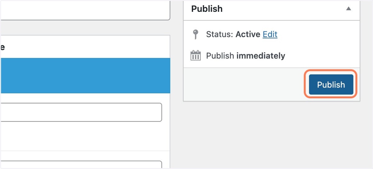 Click on publish