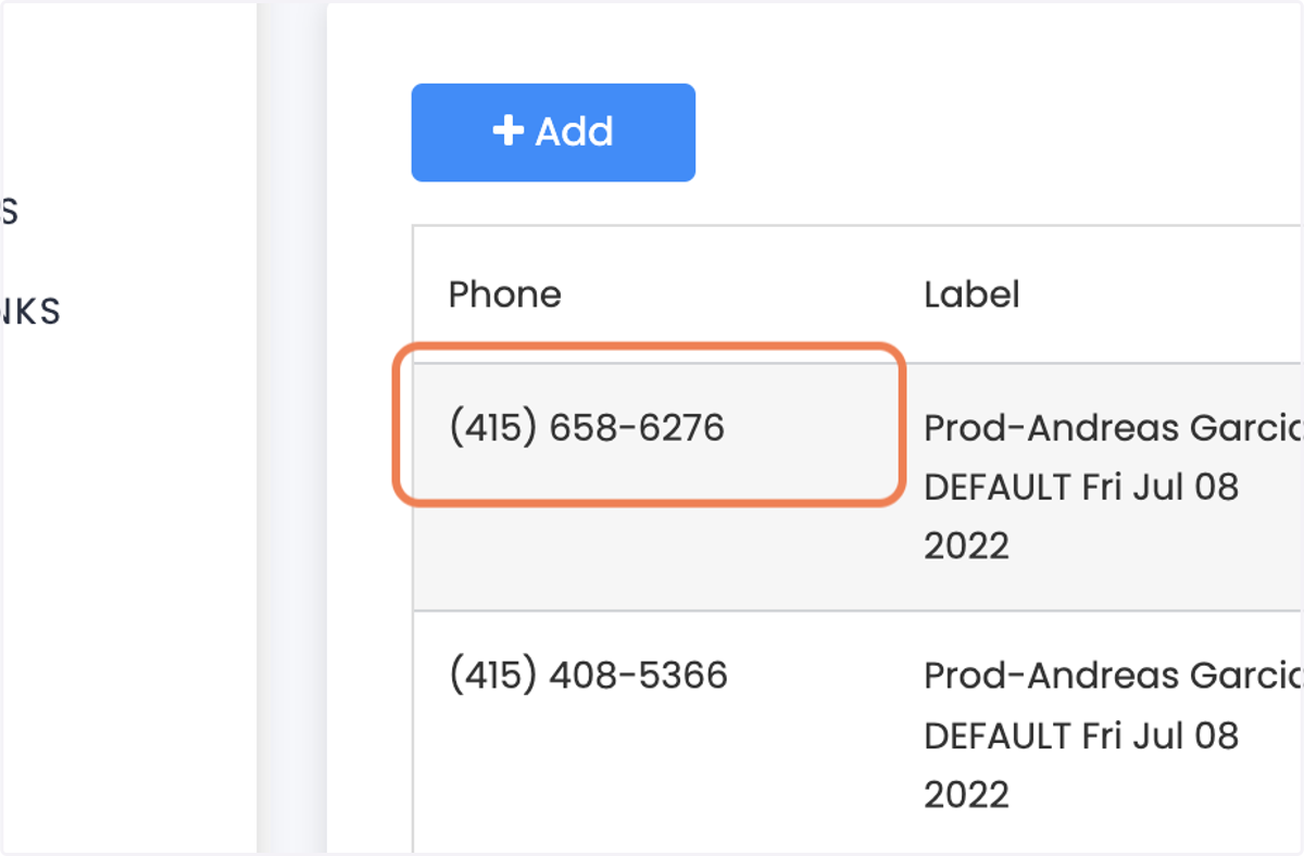 Click on Phones