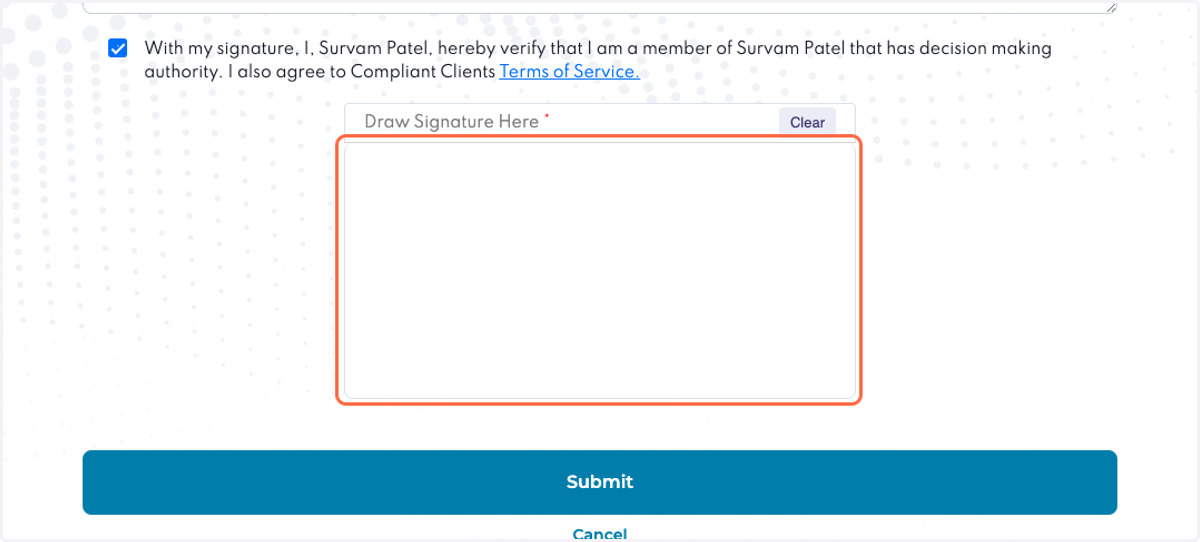 Sign your name here