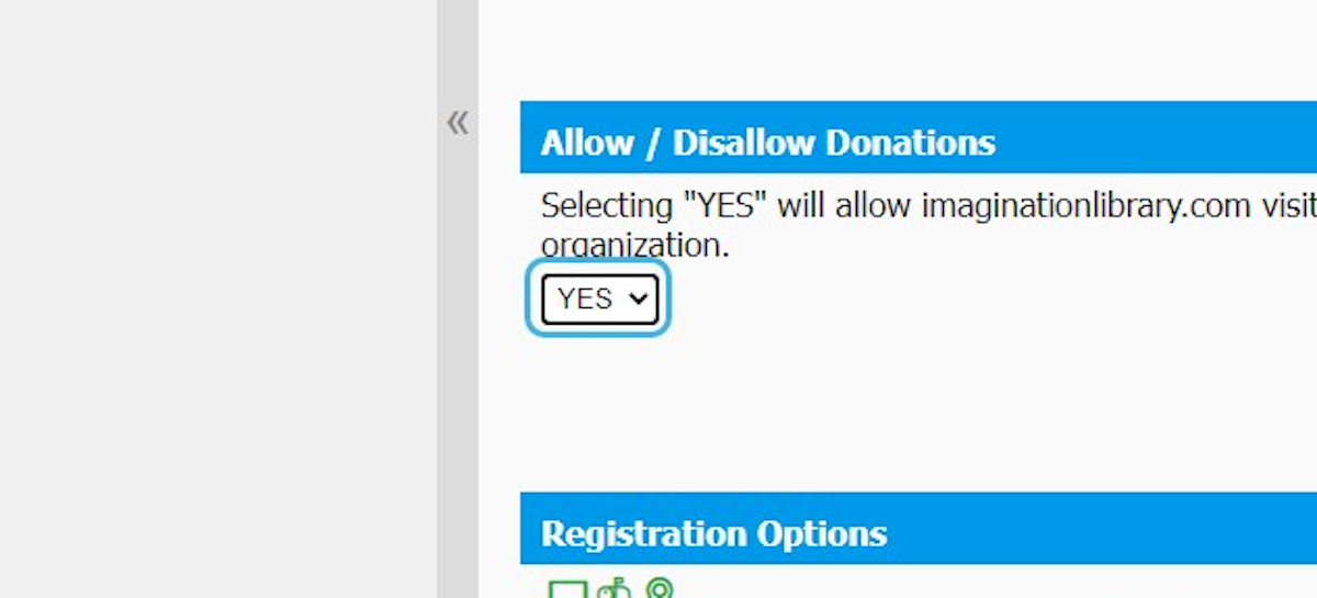 Choose your Donation Options