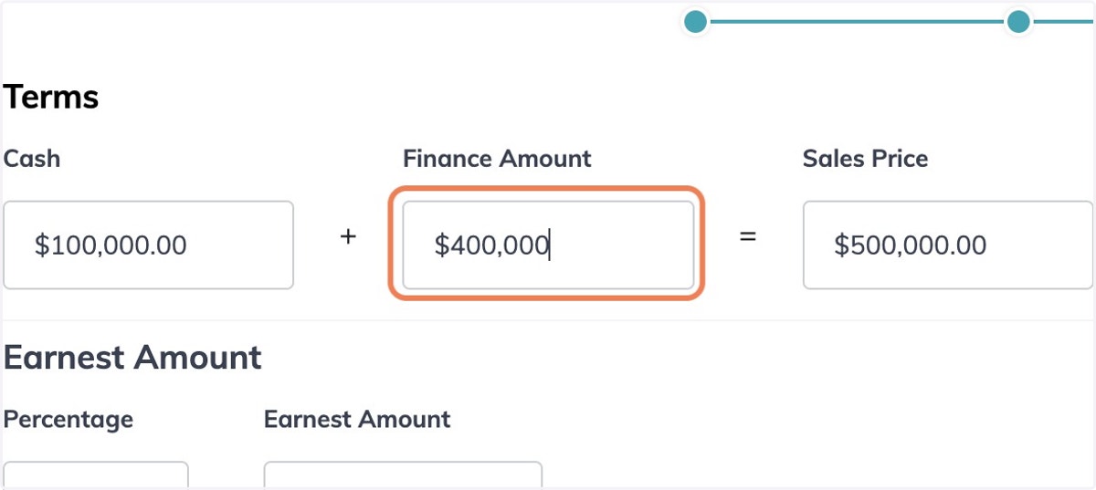 Enter Terms of Offer