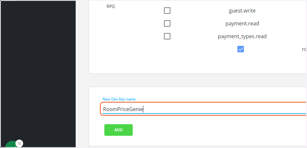 Scroll down and type ''RoomPriceGenie'' and click Add