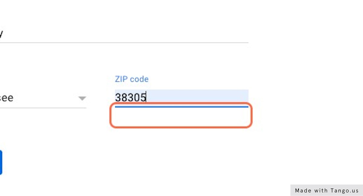 Type your zip code