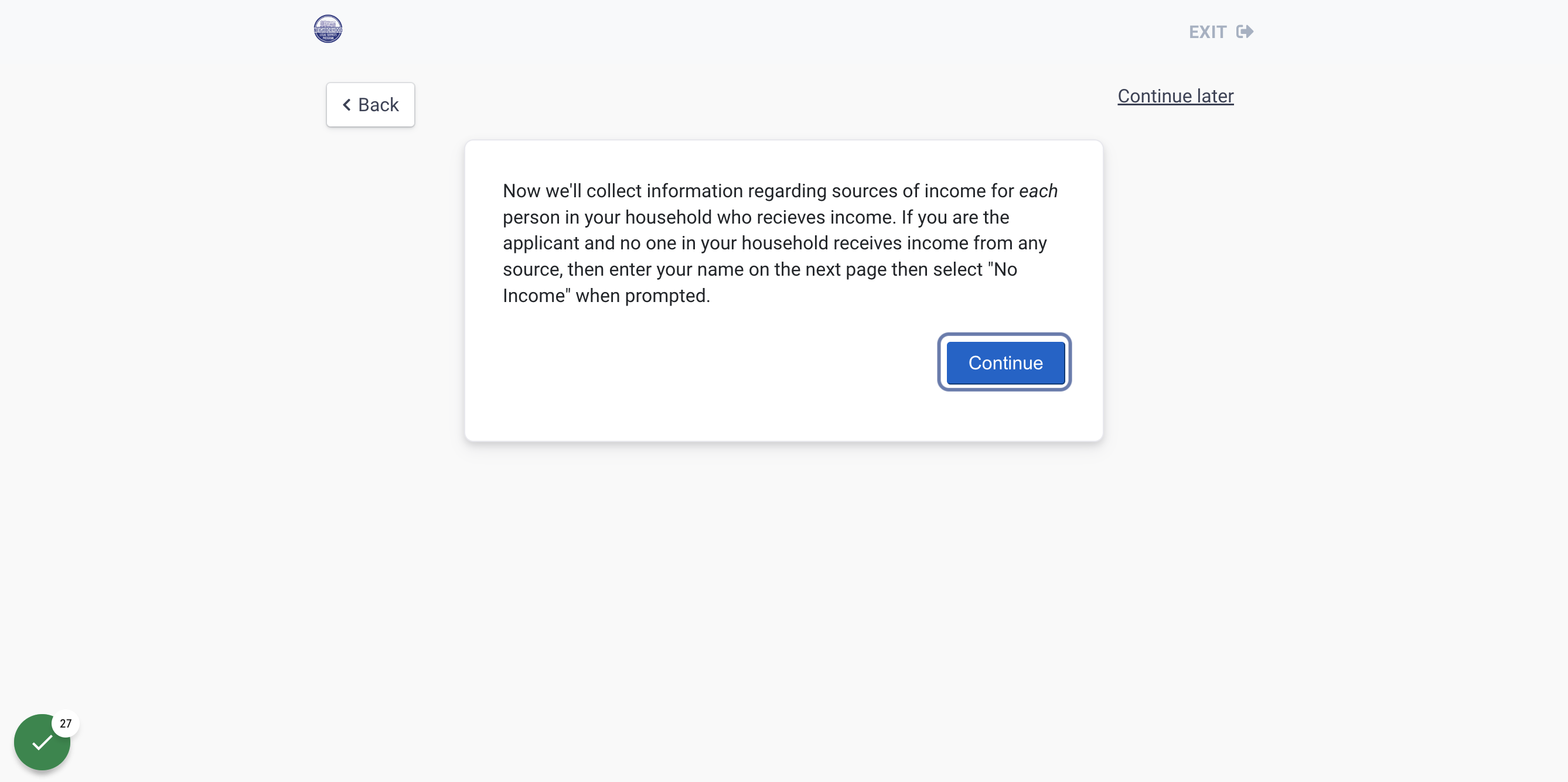 Click on Continue