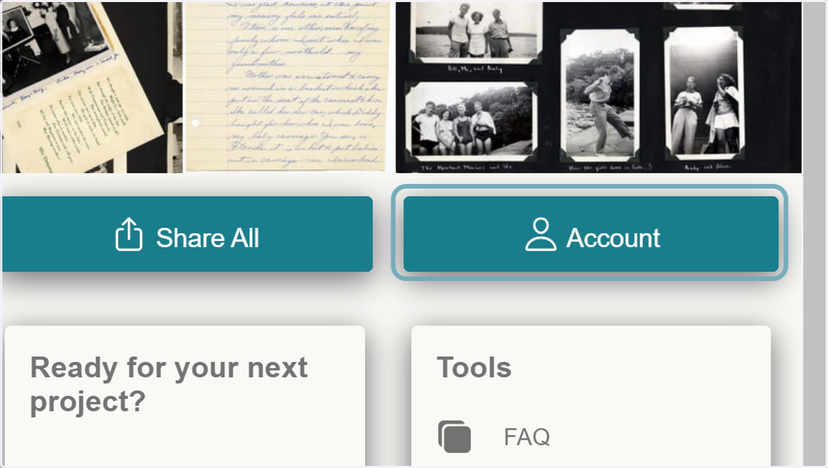 Click on Account