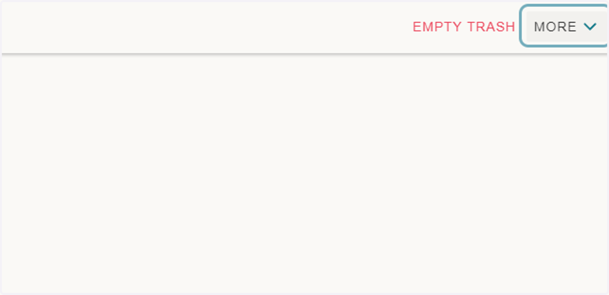 Once all of the files have been selected, click 'MORE' on the top right menu