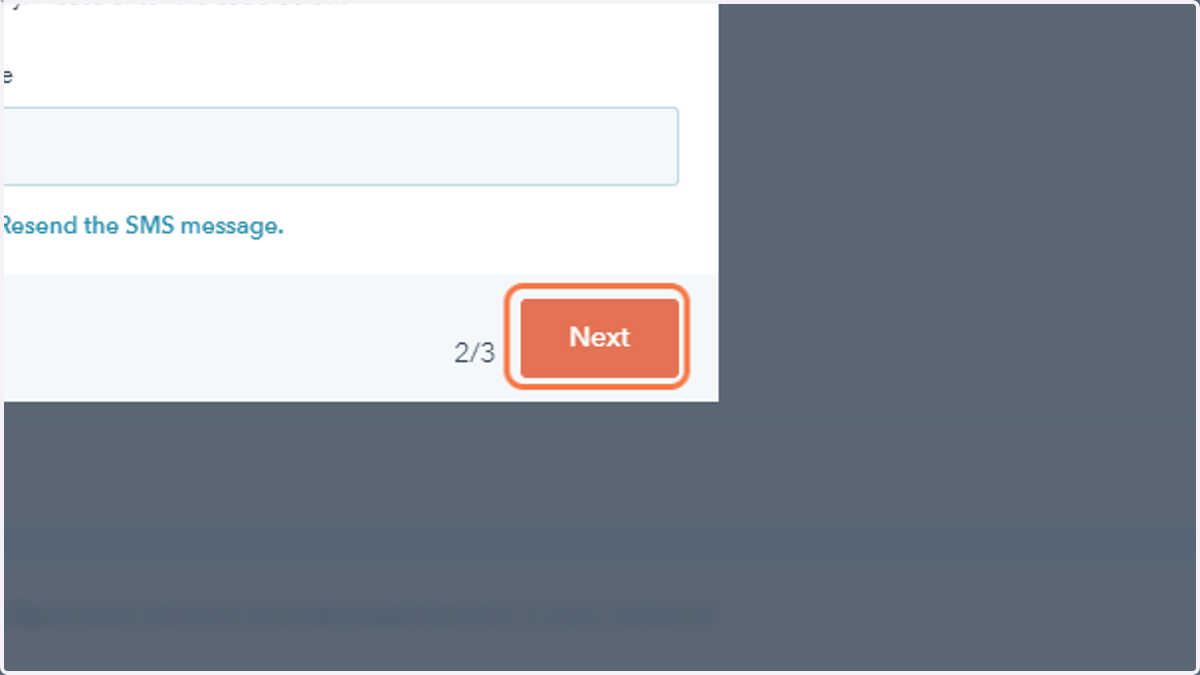Click on next