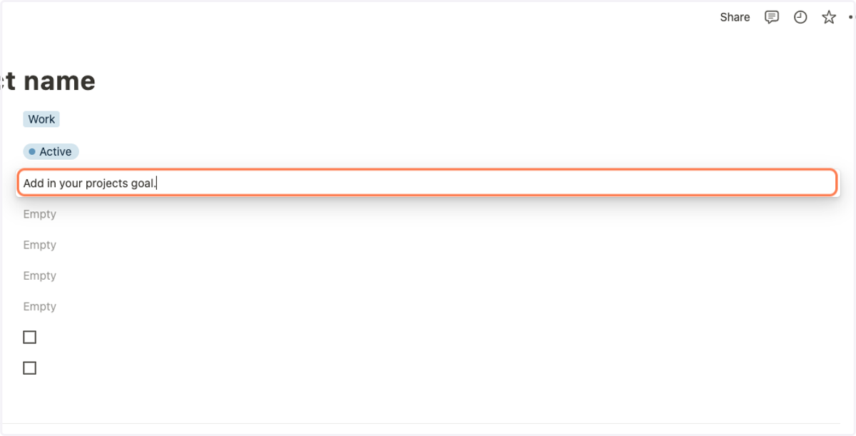 Add the goal of the project