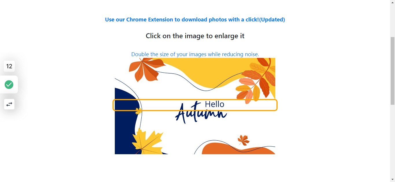 Then, Click on image to open it up in a new tab.