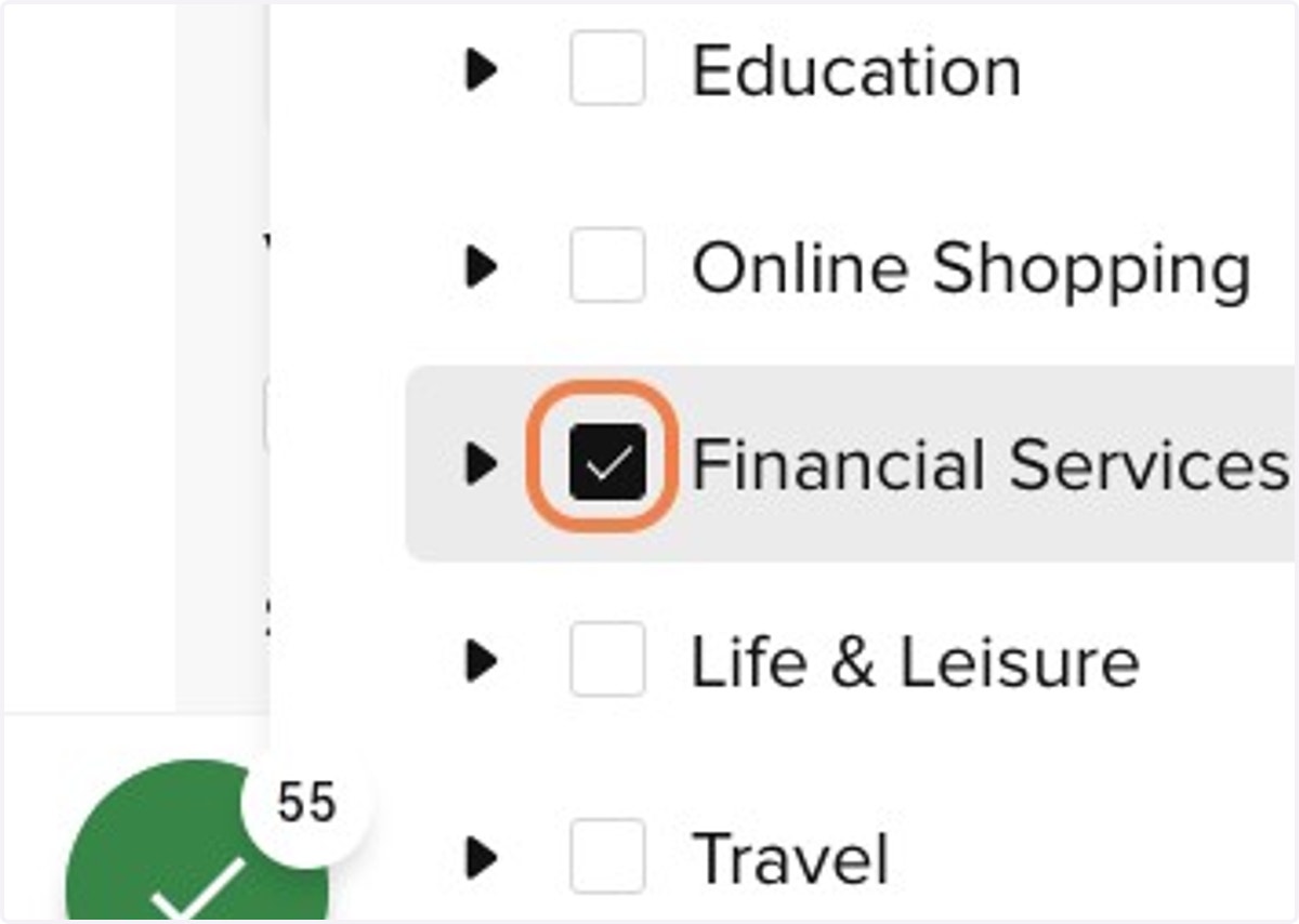 Click on checkbox
