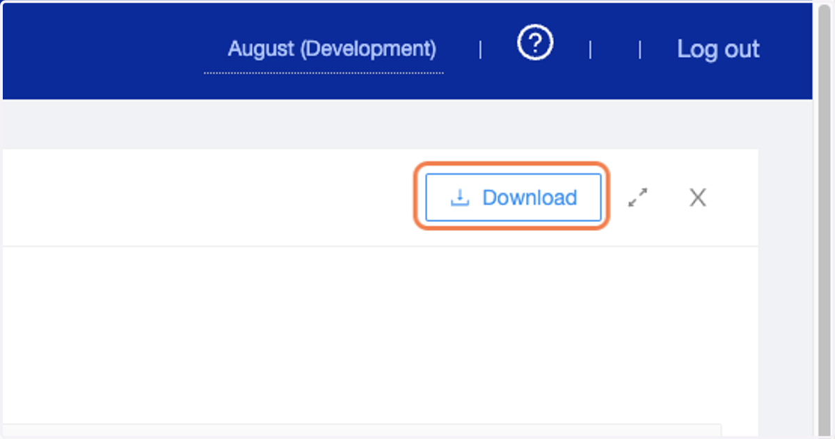 Click on either the Export PDFs or Download options in the upper righthand corner