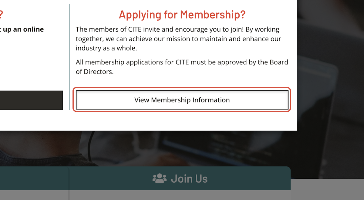 Click on View Membership Information