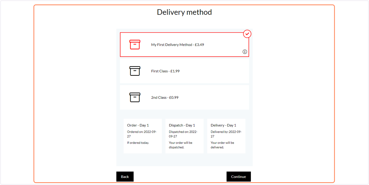 Navigate to basket, checkout and fill out any required data