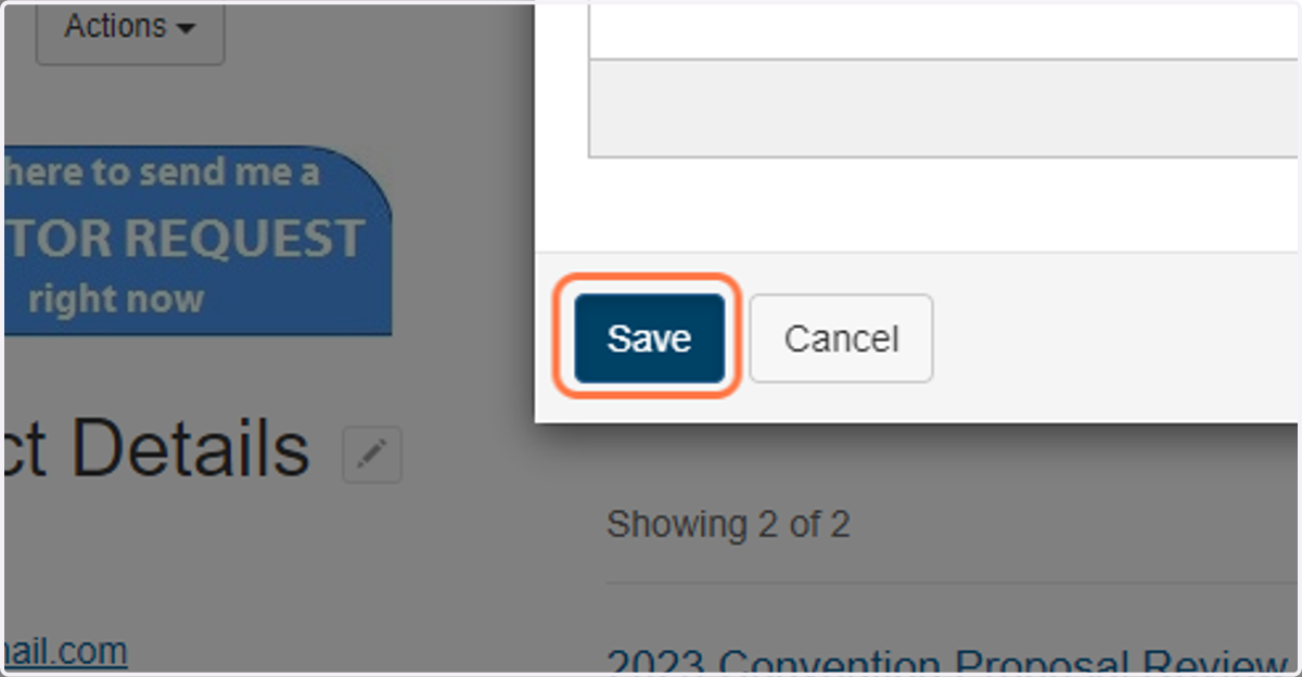 Click on Save to submit your work.