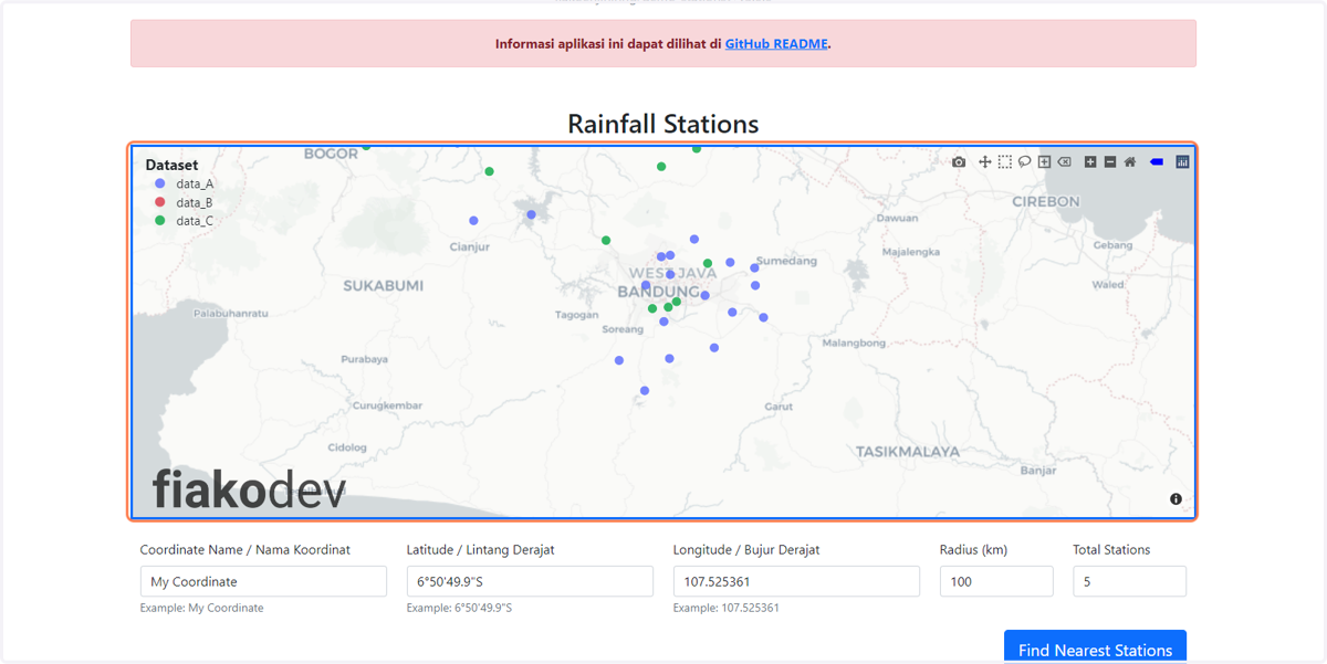 Eksplorasi Peta "Rainfall Stations"