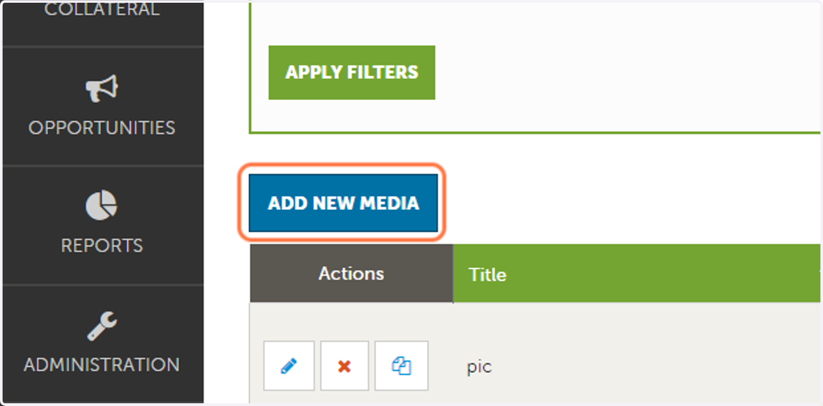 Click on ADD NEW MEDIA