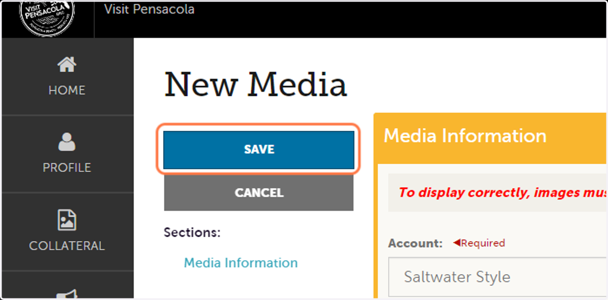 Click on Save