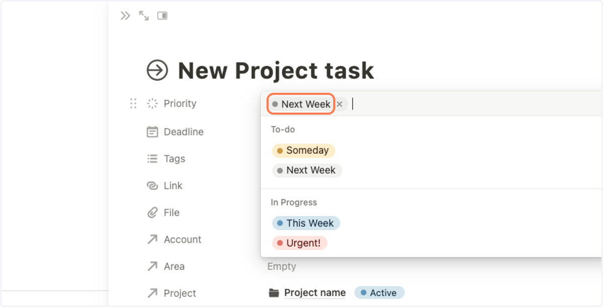 Change the Priority of your task