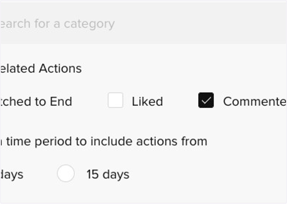 Tiktok Ads : Click on Liked