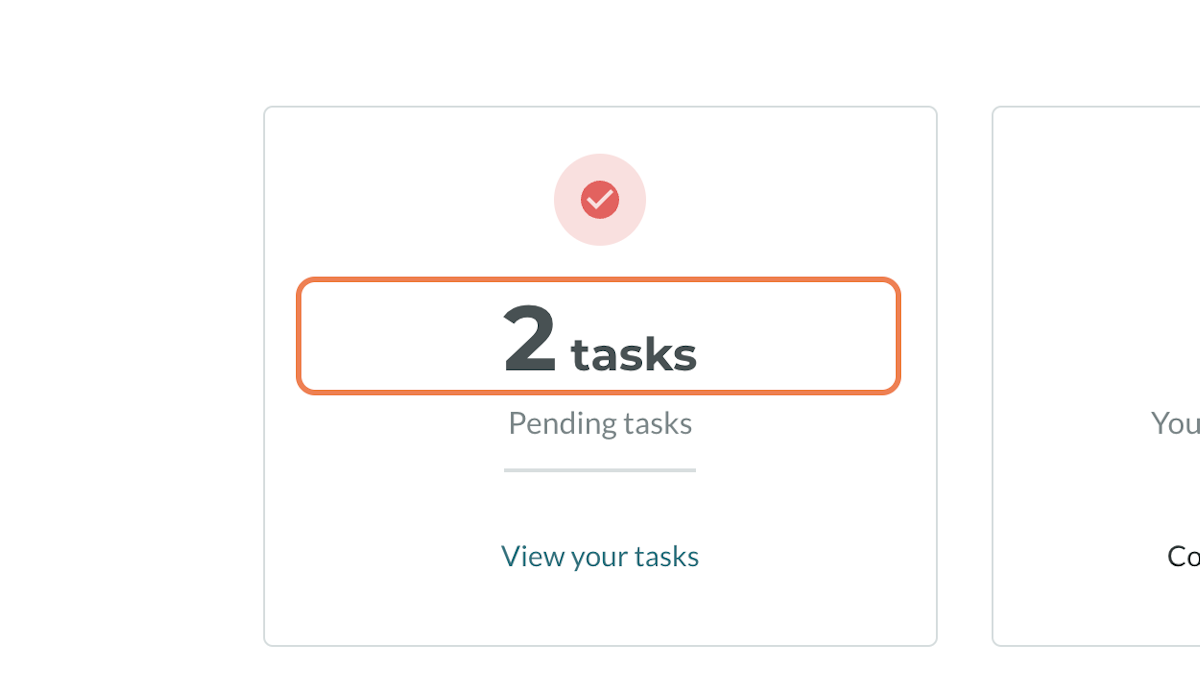 View your total assigned tasks
