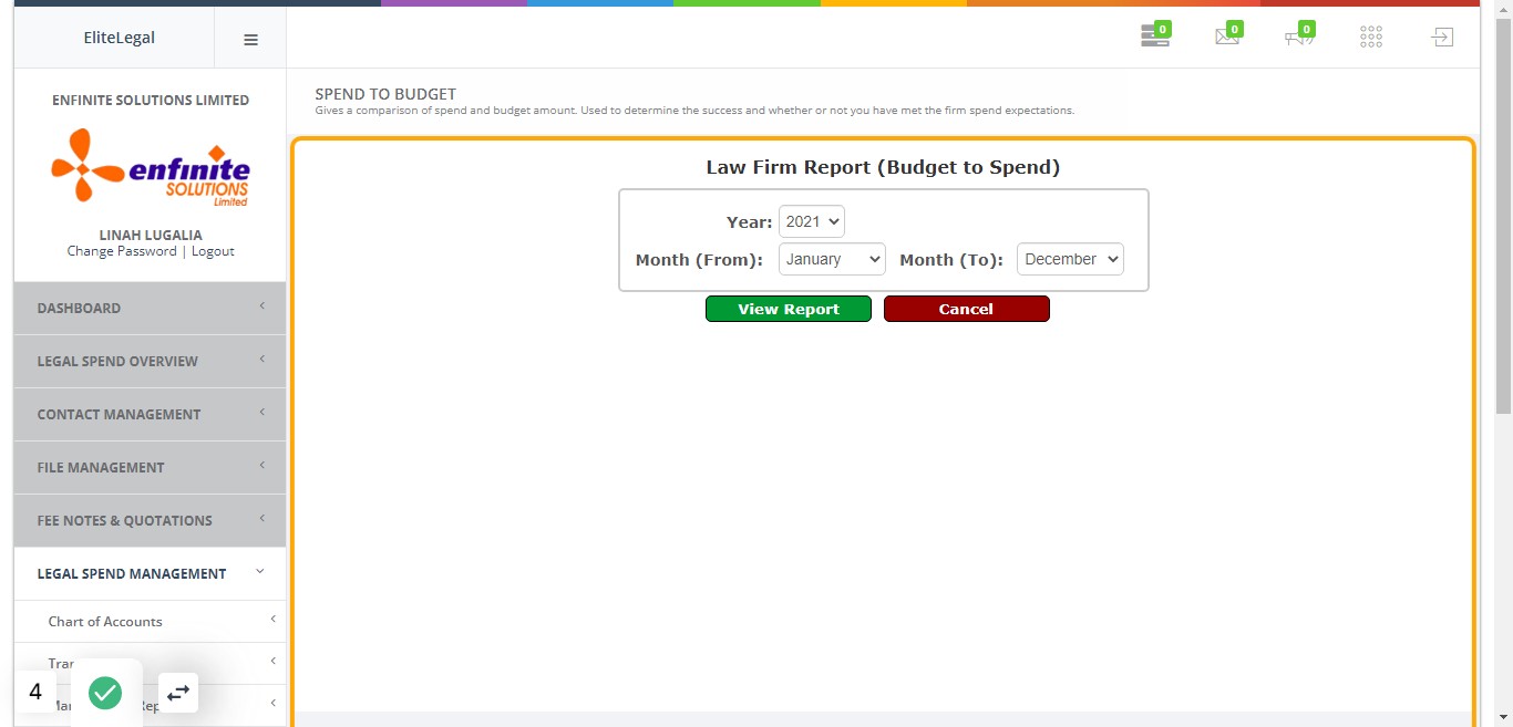 Fill in the details in the pop out form i.e. Year and month
