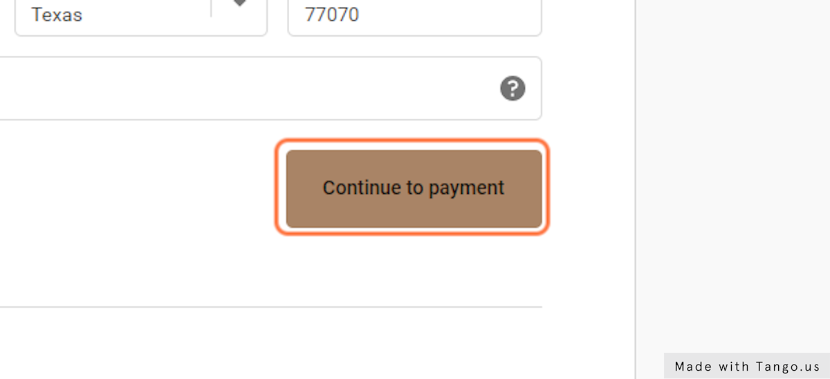 Click on Continue to payment