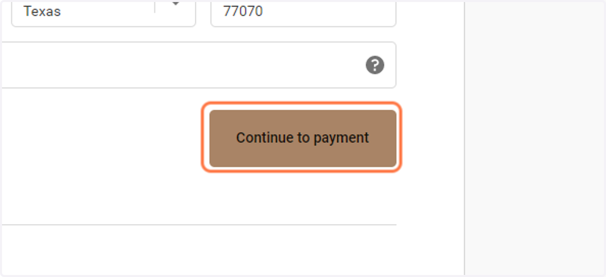 Click on Continue to payment