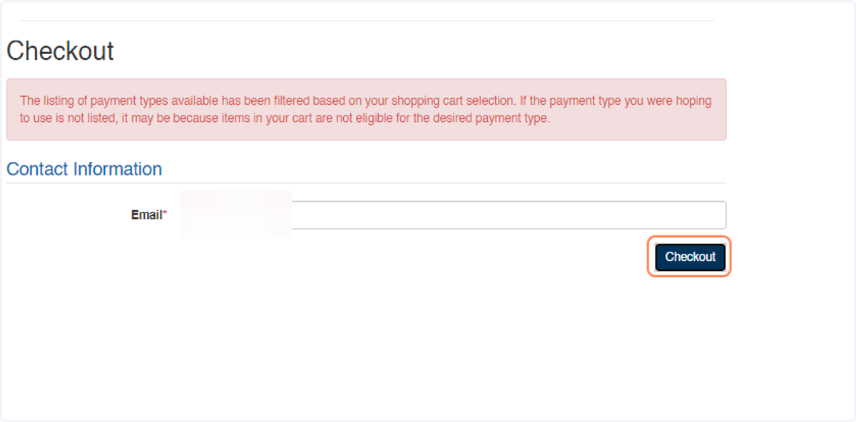 Click on Checkout