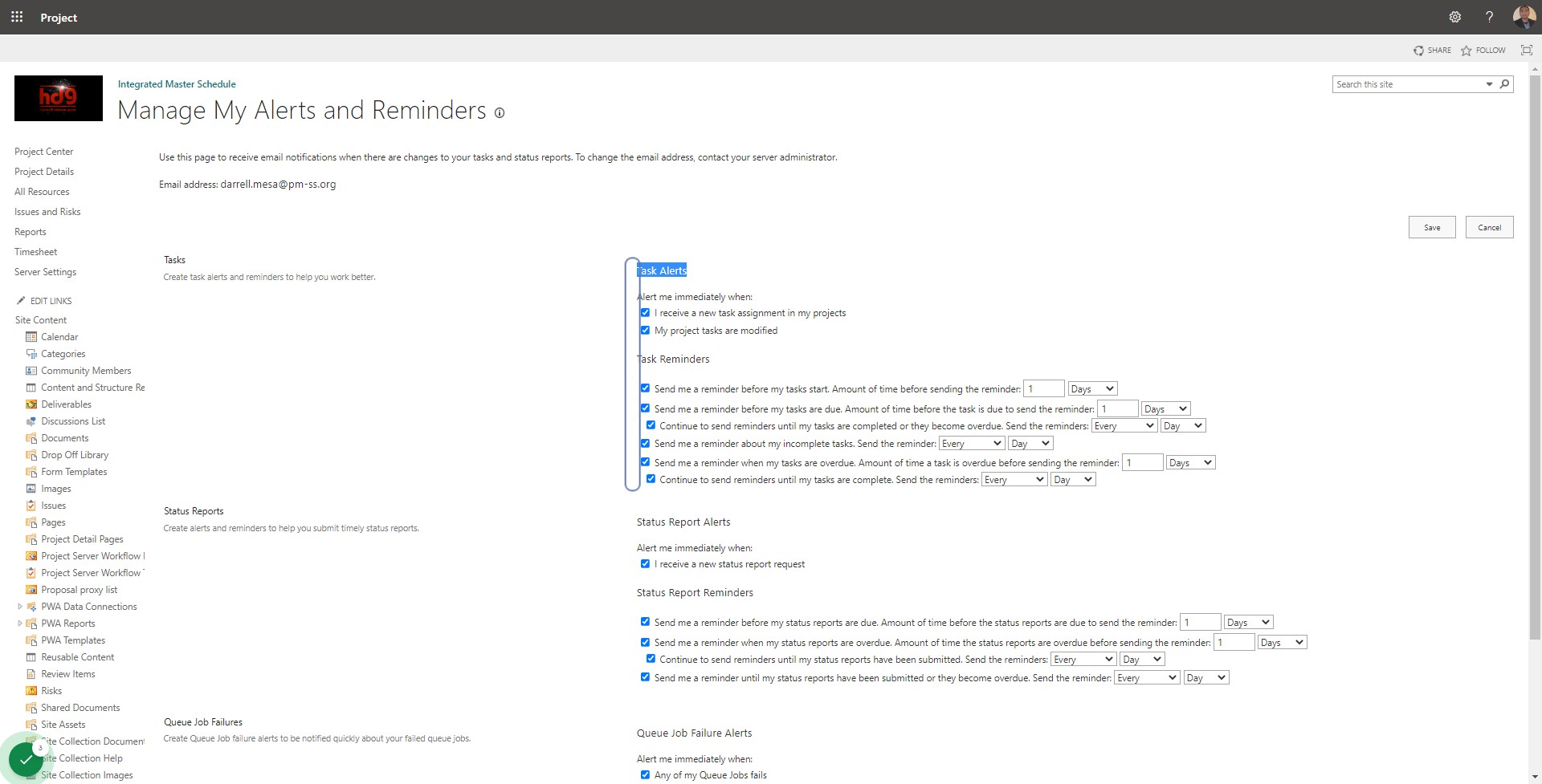 You will be able to select or unselect which feature is applicable to you.