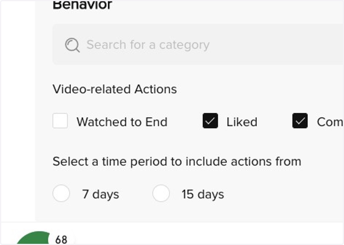 Tiktok Ads : Click on Watched to End