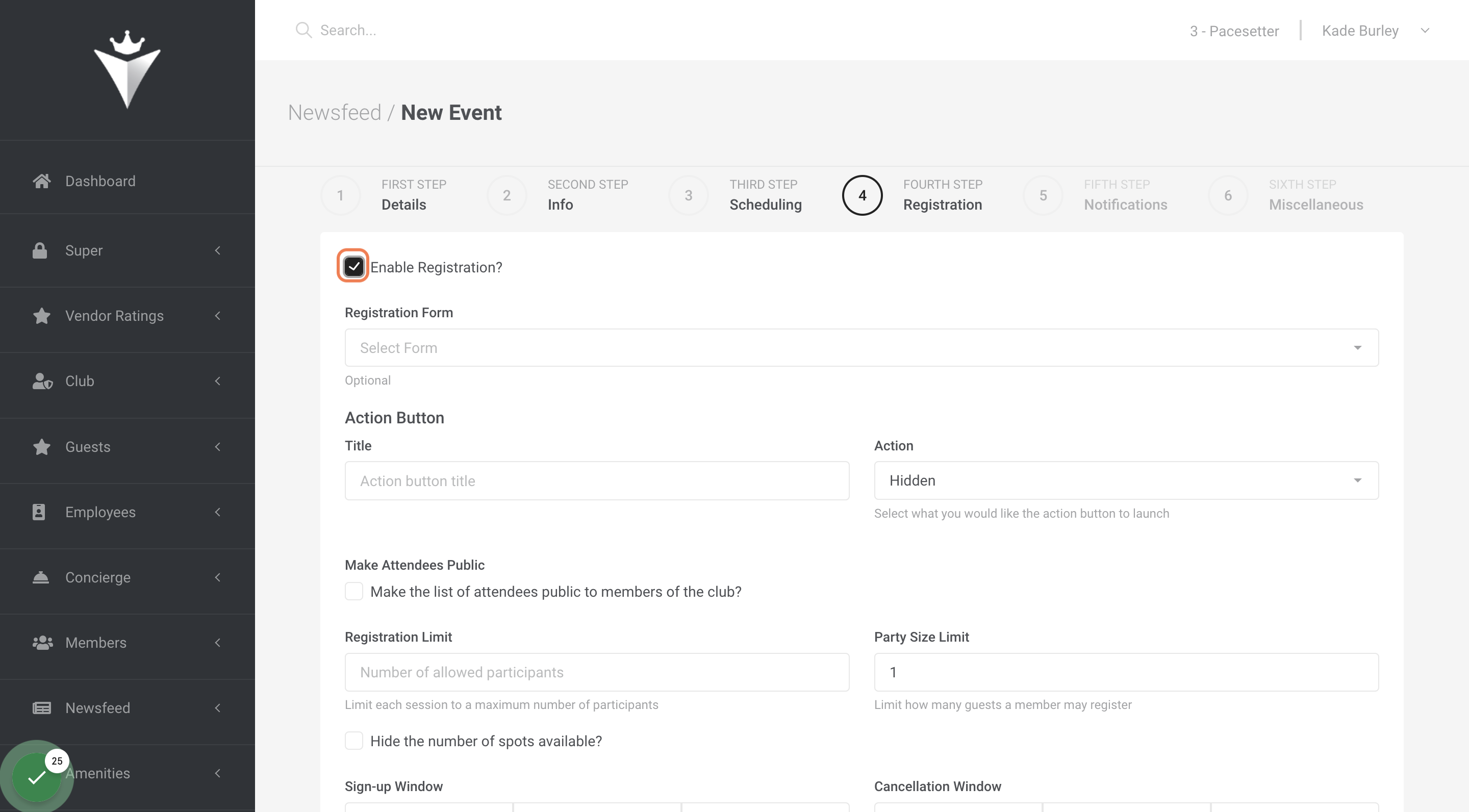 Check "Enable Registration?"