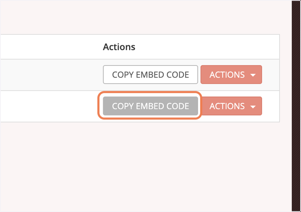Click on COPY EMBED CODE to copy it and you can paste it in the HTML of the page on the domain you previously specified