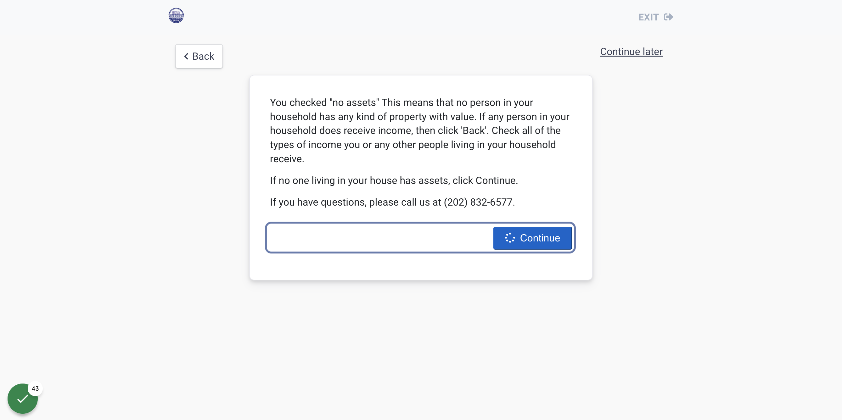 Click on Continue