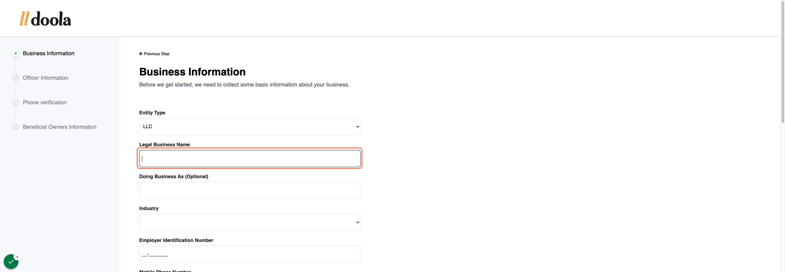Select Entity Type