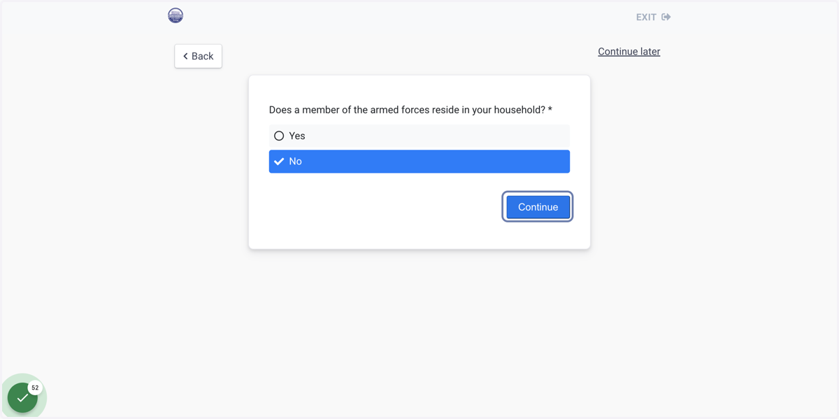 Enter the information
