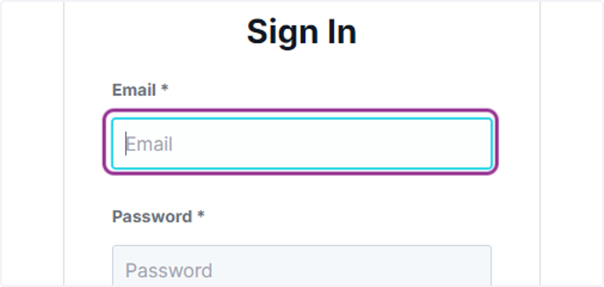 Click on email