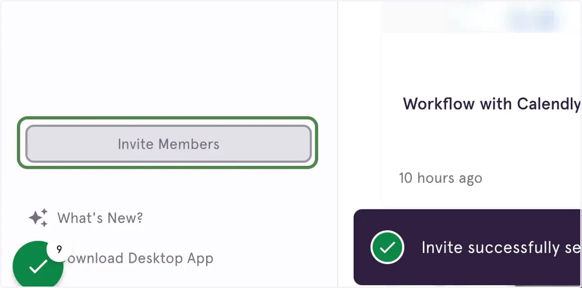 You can also invite users by clicking on Invite Members on the bottom left of your screen