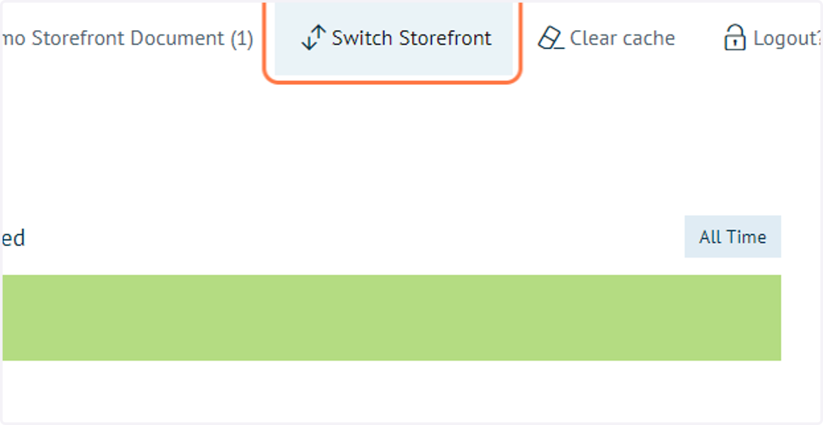 Click on Switch Storefront