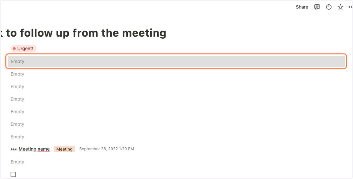 Set your deadline to finish the task